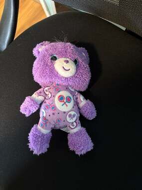 Care Bears Cubs Share Bear Purple Pajama Series Plush Sparkle Eyes 8"